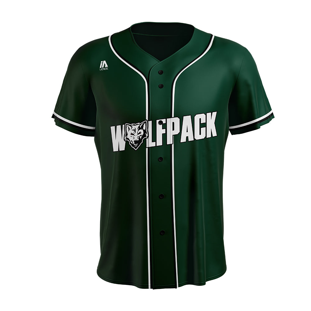 Wolfpack Green Baseball Jersey