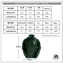 Load image into Gallery viewer, Grey Wolves Pro Zip Hoodie
