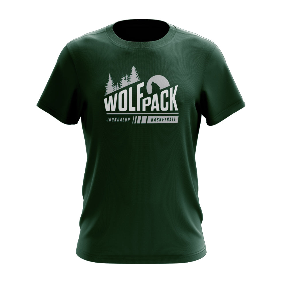 Green Howling Wolfpack T-Shirt