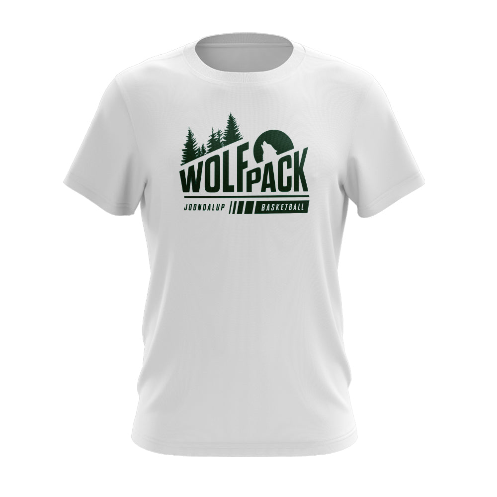 White Howling Wolfpack T-Shirt