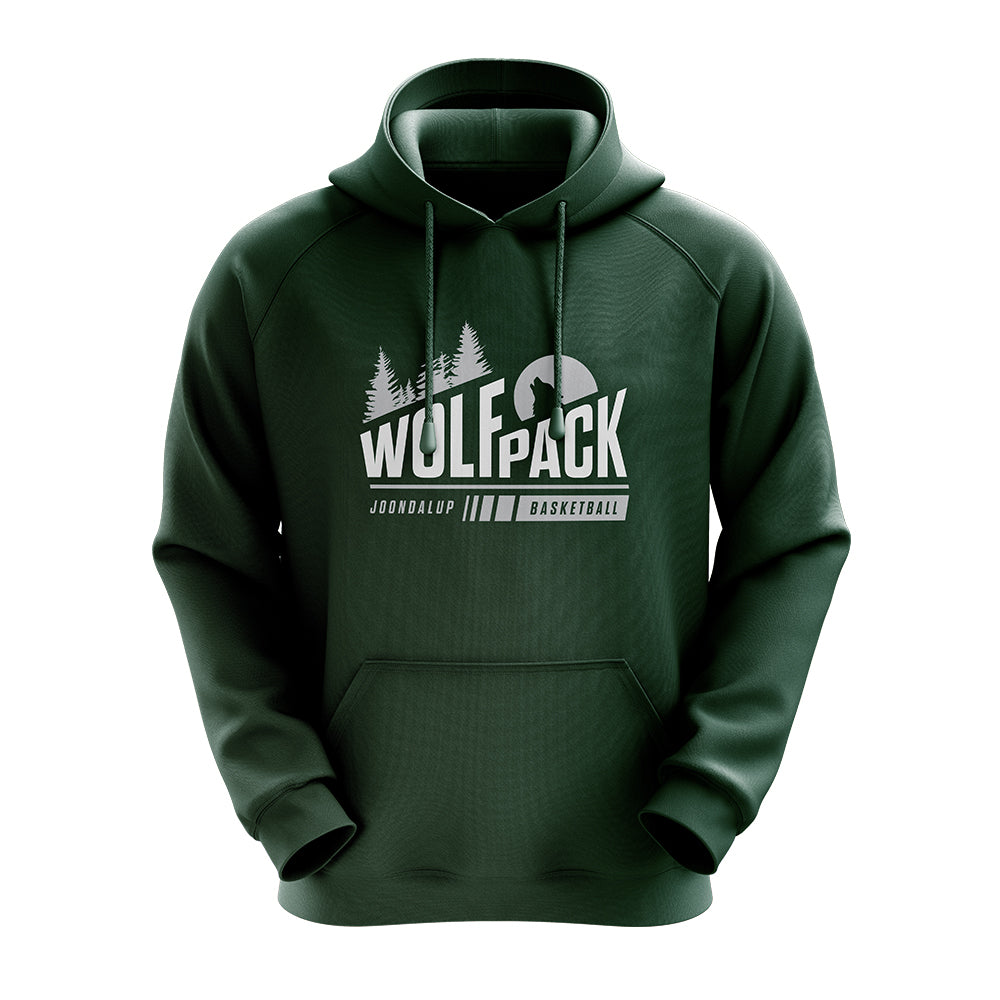 Green Howling Wolfpack Hoodie