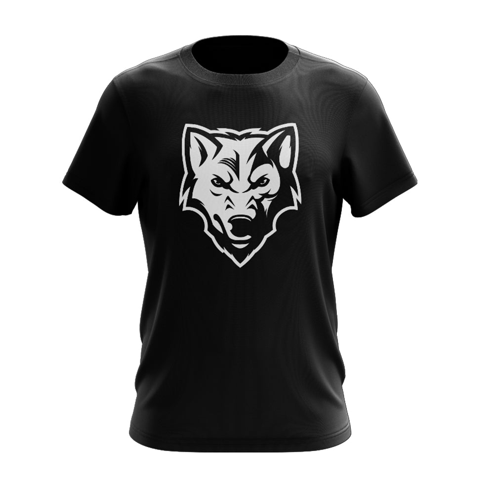 Wolves Head Black Marle T-Shirt