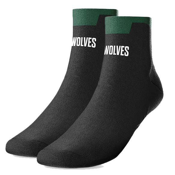Wolves Elite Quarter Sock - Black