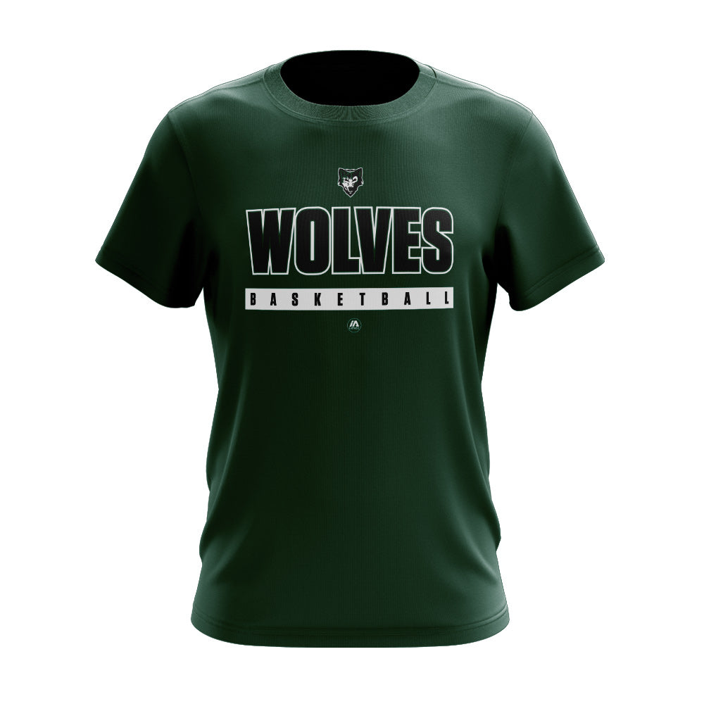 Green Wolves Basketball T-Shirt