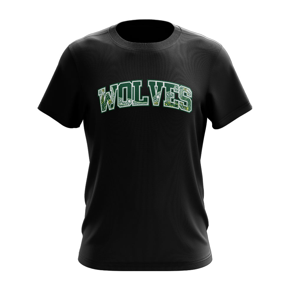 First Nations Wolves Print T-Shirt