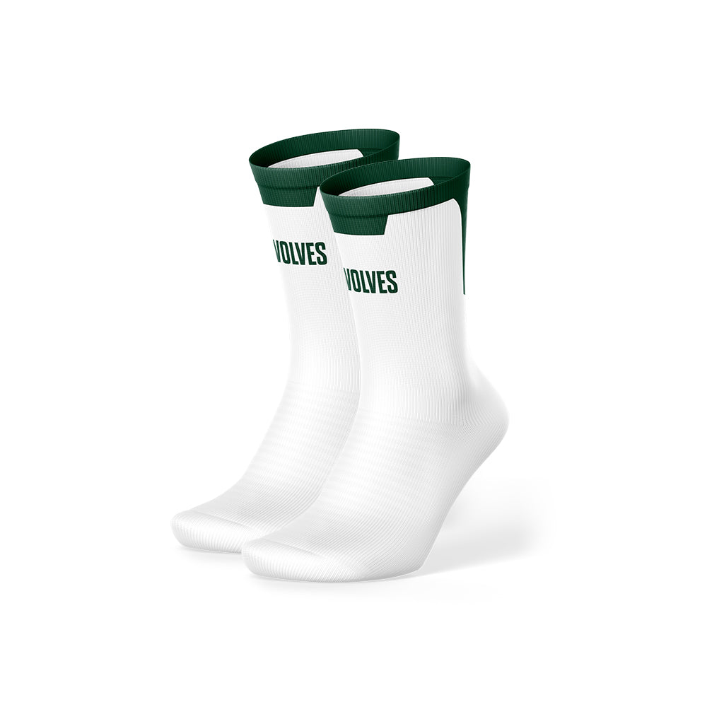 Wolves Elite Sock - White – Wolfpack Wear