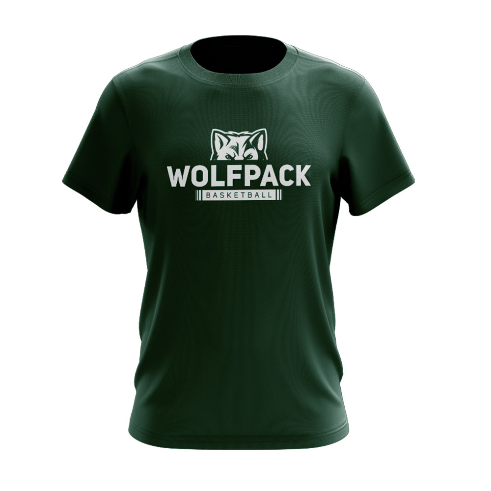 Green Wolfpack Basketball T-Shirt