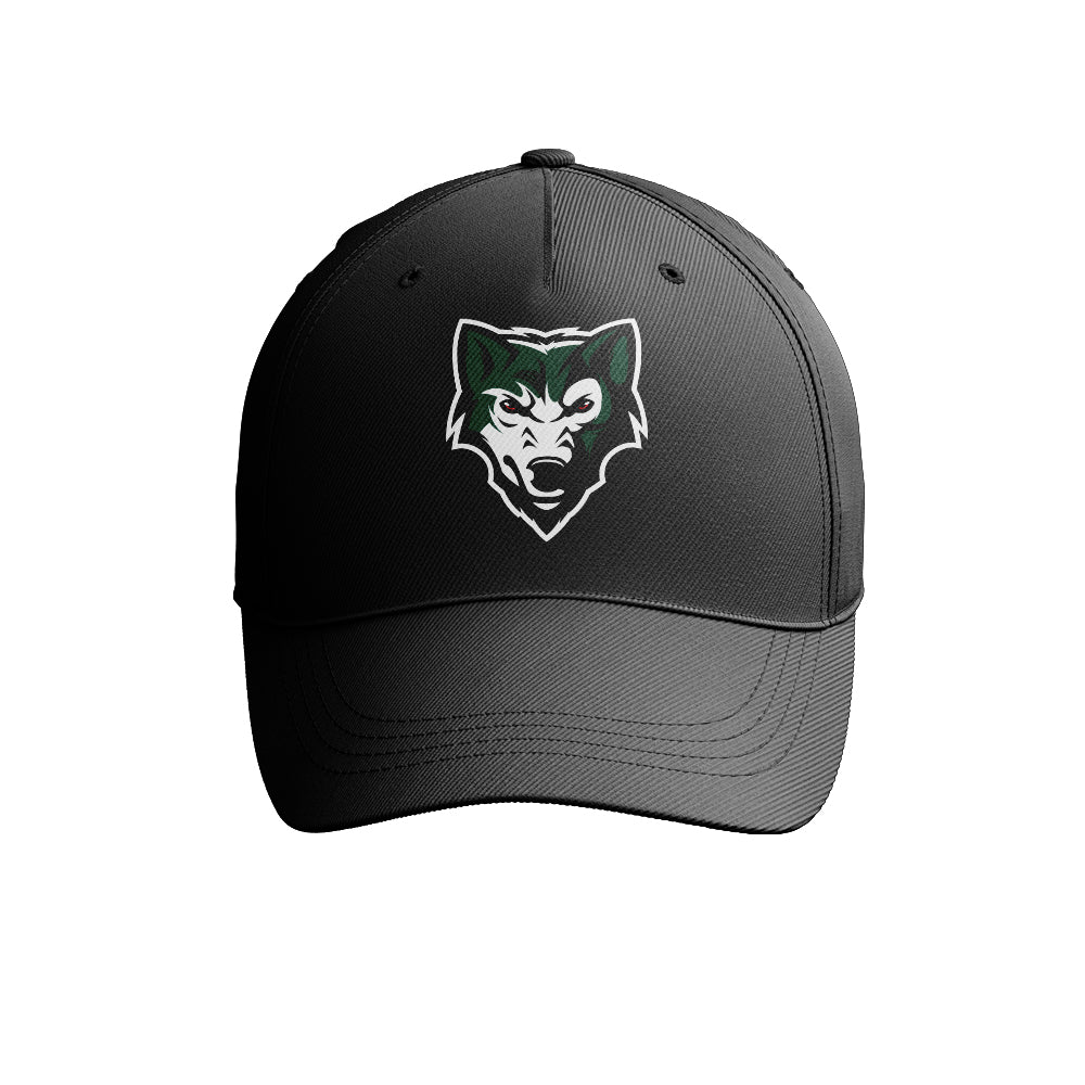 Black Wolves Cap - Green Logo